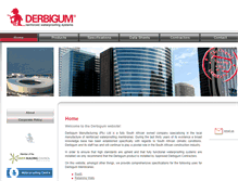 Tablet Screenshot of derbigum.co.za
